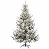 Dirbtinė Sulankstoma Kalėdų Eglutė 120 cm 150 LED Šilta balta