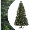 Dirbtinė Sulankstoma Kalėdų Eglutė 120 cm 150 LED Šilta balta