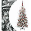 Dirbtinė Sulankstoma Kalėdų Eglutė 120 cm 150 LED Šilta balta