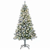 Dirbtinė Sulankstoma Kalėdų Eglutė 120 cm 150 LED Šilta balta