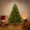 Dirbtinė Sulankstoma Kalėdų Eglutė 120 cm 150 LED Šilta balta