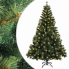 Dirbtinė Sulankstoma Kalėdų Eglutė 120 cm 150 LED Šilta balta