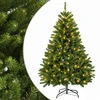 Dirbtinė Sulankstoma Kalėdų Eglutė 120 cm 150 LED Šilta balta