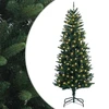Dirbtinė Sulankstoma Kalėdų Eglutė 150 cm 150 LED Šilta balta