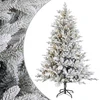Dirbtinė Sulankstoma Kalėdų Eglutė 150 cm 150 LED Šilta balta
