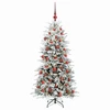 Dirbtinė Sulankstoma Kalėdų Eglutė 150 cm 150 LED Šilta balta