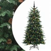 Dirbtinė Sulankstoma Kalėdų Eglutė 150 cm 150 LED Šilta balta