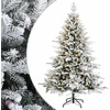 Dirbtinė Sulankstoma Kalėdų Eglutė 150 cm 150 LED Šilta balta
