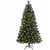 Dirbtinė Sulankstoma Kalėdų Eglutė 150 cm 150 LED Šilta balta