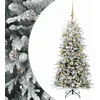 Dirbtinė Sulankstoma Kalėdų Eglutė 150 cm 150 LED Šilta balta