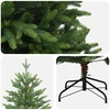 Dirbtinė Sulankstoma Kalėdų Eglutė 150 cm PVC ir metalas Žalia