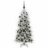 Dirbtinė Sulankstoma Kalėdų Eglutė 150 cm 150 LED Šilta balta
