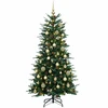 Dirbtinė Sulankstoma Kalėdų Eglutė 150 cm 150 LED Šilta balta