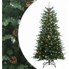 Artificial Hinged Christmas Tree 180 cm 300 LED Šilta balta