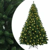 Dirbtinė Sulankstoma Kalėdų Eglutė 210 cm 300 LED Šilta balta