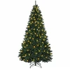 Dirbtinė Sulankstoma Kalėdų Eglutė 210 cm 400 LED Šilta balta