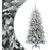 Dirbtinė Kalėdų eglutė su burbulais 210 cm 300 LED Šilta balta