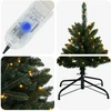 Dirbtinė Sulankstoma Kalėdų Eglutė 210 cm 400 LED Šilta balta