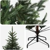 Dirbtinė Sulankstoma Kalėdų Eglutė 240 cm PVC ir metalas Žalia