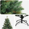 Dirbtinė Sulankstoma Kalėdų Eglutė 240 cm PVC ir metalas Žalia