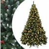 Dirbtinė Sulankstoma Kalėdų Eglutė 240 cm 300 LED Šilta balta