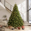 Dirbtinė Sulankstoma Kalėdų Eglutė 270 cm 600 LED Šilta balta