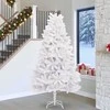 Dirbtinė Sulankstoma Kalėdų Eglutė Balta 270 cm PVC ir Plienas