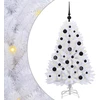 Dirbtinė Sulankstoma Kalėdų Eglutė Balta 120 cm PVC ir Plienas