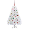 Dirbtinė Sulankstoma Kalėdų Eglutė Balta 120 cm PVC ir Plienas