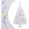 Dirbtinė Sulankstoma Kalėdų Eglutė Balta 120 cm PVC ir Plienas