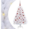 Dirbtinė Sulankstoma Kalėdų Eglutė Balta 120 cm PVC ir Plienas