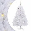 Dirbtinė Sulankstoma Kalėdų Eglutė Balta 150 cm PVC ir plienas