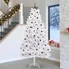 Dirbtinė Sulankstoma Kalėdų Eglutė Balta 270 cm PVC ir Plienas