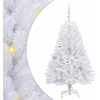 Dirbtinė Sulankstoma Kalėdų Eglutė Balta 120 cm PVC ir Plienas