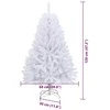 Dirbtinė Sulankstoma Kalėdų Eglutė Balta 120 cm PVC ir plienas