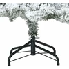 Dirbtinė Sulankstoma Kalėdų Eglutė Balta 150 cm PVC ir Plienas