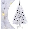 Dirbtinė Sulankstoma Kalėdų Eglutė Balta 150 cm PVC ir plienas