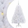 Dirbtinė Sulankstoma Kalėdų Eglutė Balta 150 cm PVC ir plienas