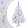Dirbtinė Sulankstoma Kalėdų Eglutė Balta 150 cm PVC ir plienas