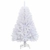 Dirbtinė Sulankstoma Kalėdų Eglutė Balta 150 cm PVC ir plienas