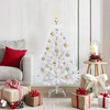 Dirbtinė Sulankstoma Kalėdų Eglutė Balta 120 cm PVC ir Plienas