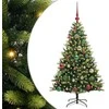 Dirbtinė sulankstoma Kalėdų eglutė su 150 LED lemputių 120 cm