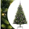 Dirbtinė sulankstoma Kalėdų eglutė su 150 LED lemputių 150 cm