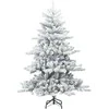 Dirbtinė Sulankstoma Kalėdų Eglutė Balta 150 cm PVC ir Plienas