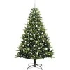 Dirbtinis sulankstomas Kalėdų medis su 300 LED Žalia 210 cm