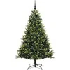 Dirbtinis sulankstomas Kalėdų medis su 300 LED Žalia 180 cm