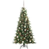 Dirbtinė Sulankstoma Kalėdų Eglutė su 300 LED 180 cm PE ir PVC