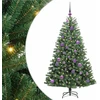 Dirbtinė Sulankstoma Kalėdų Eglutė Žalia 150 cm PVC ir metalas