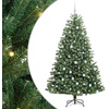 Dirbtinė Sulankstoma Kalėdų Eglutė Žalia 210 cm PVC ir metalas
