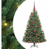 Dirbtinė Sulankstoma Kalėdų Eglutė Žalia 120 cm PVC ir metalas